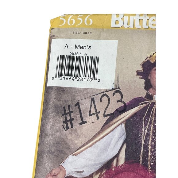 Y2K Butterick 5656 Sewing Pattern Size A XS-XL Renaissance Costume Cosplay UNCUT - Picture 2 of 6